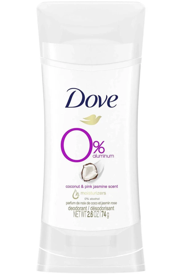 Dove 0 Aluminum Coconut & Pink Jasmine Deodorant 74GR