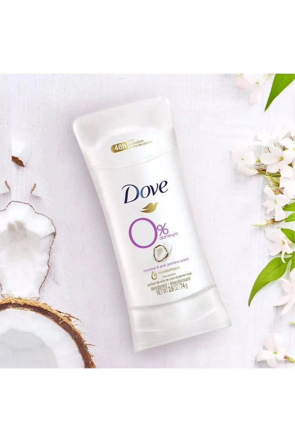 Dove 0 Aluminum Coconut & Pink Jasmine Deodorant 74GR - 4