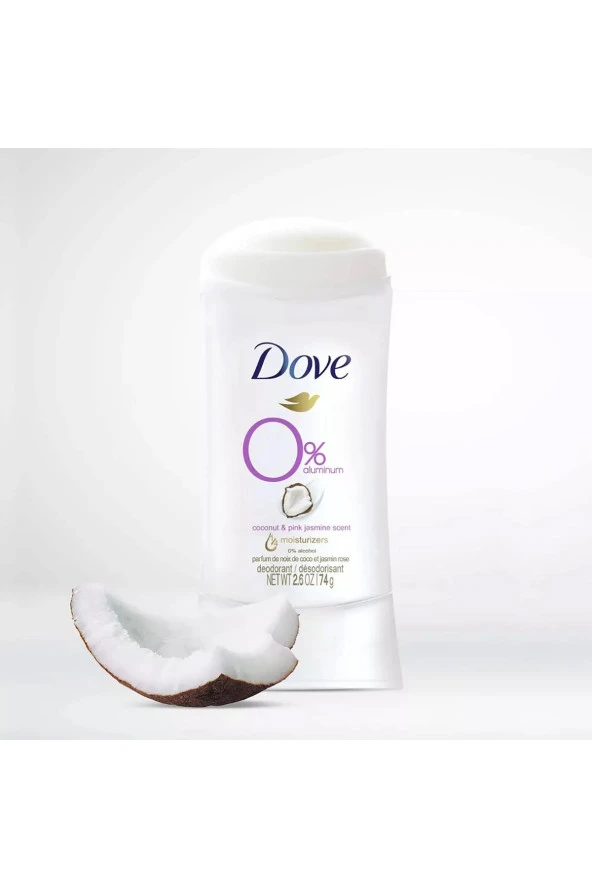Dove 0 Aluminum Coconut & Pink Jasmine Deodorant 74GR - 5