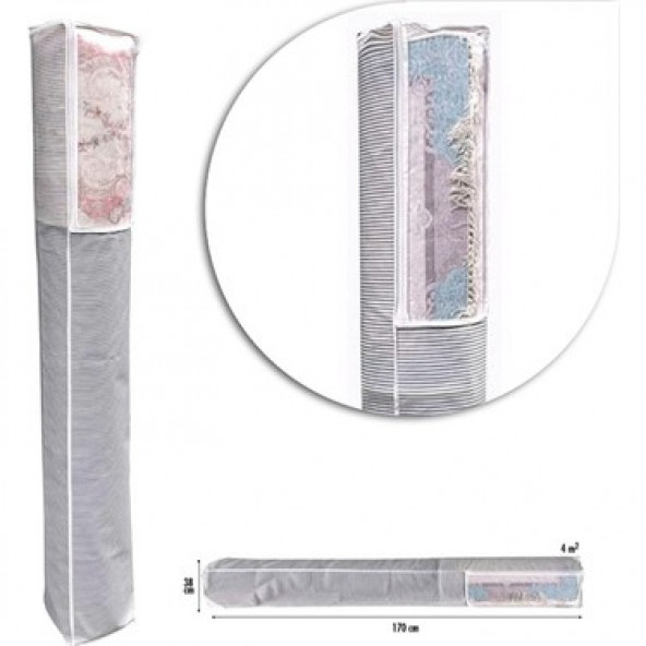 Pencereli Halı Hurcu halı koruma Organizer 4m² 38x170 cm