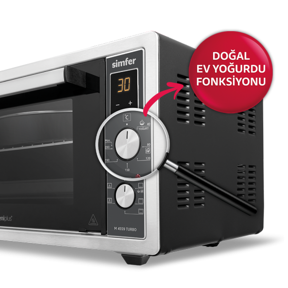 Simfer 4559 İnox 45 Litre Turbo Midi/Mini Fırın - 6