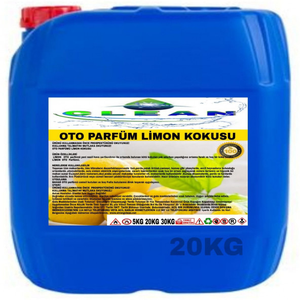 OTO PARFÜM LİMON KOKULU 20KG