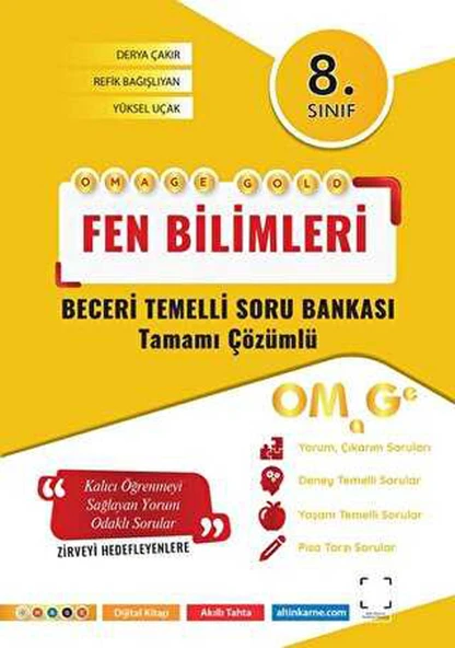 Omage 8. Sınıf Omage Gold Fen Bilimleri Soru Bankası