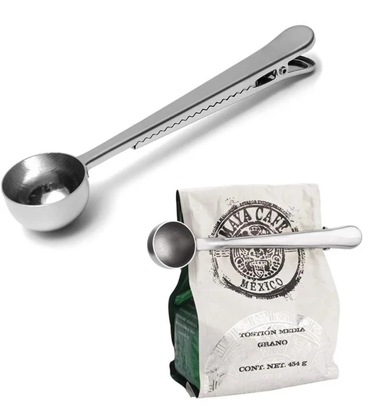Omnisoft EPX KH-17 Kahve Ölçü Kaşığı Klipsli Mandallı Paslanmaz Çelik - 4