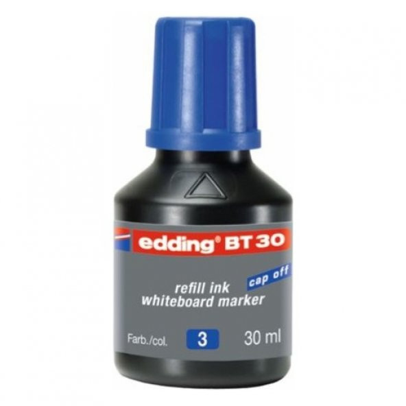 EDDİNG TAHTA KALEM MÜREKKEBİ 30 ML MAVİ 2 Lİ