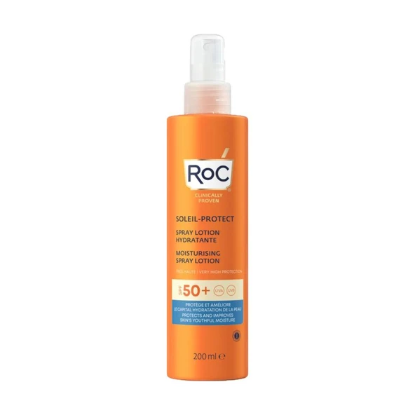 Roc Soleil-Protect Moisturing Nemlendirici Güneş Kremi 50 Faktör Sprey 200ML
