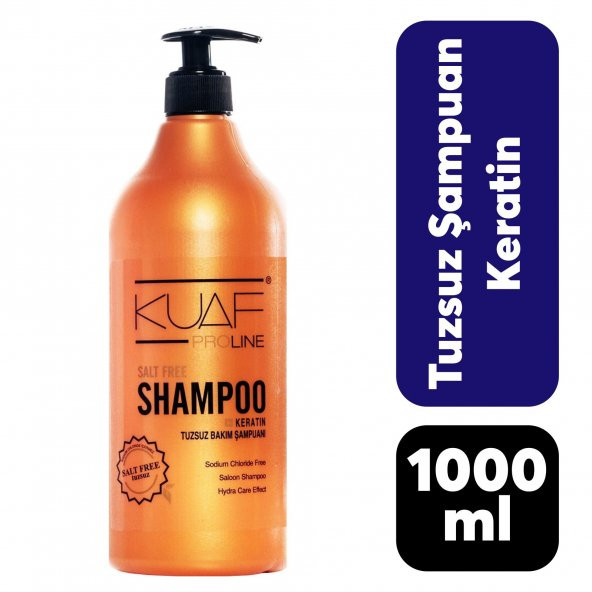 Kuaf Pro Şampuan Tuzsuz 1000 ml Keratin - 1