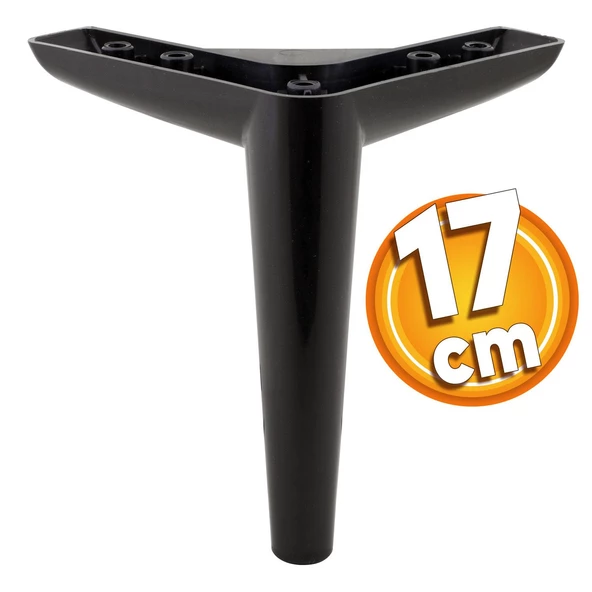 Piko Lüks Mobilya Kanepe Tv Ünitesi Konsol Koltuk Ayağı 17 Cm Siyah Baza Ayakları