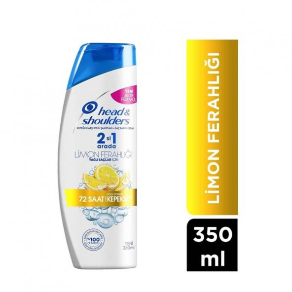 Head & Shoulders Limon Ferahlığı 2si 1 Arada Kepeğe Karşı Etkili Şampuan 350 ml