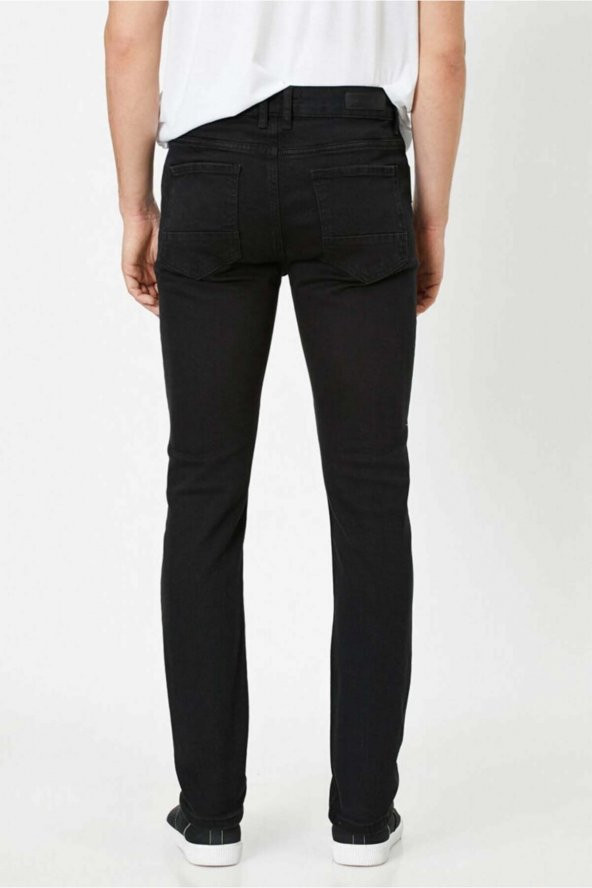 Erkek Jean Pantolon Siyah - 3
