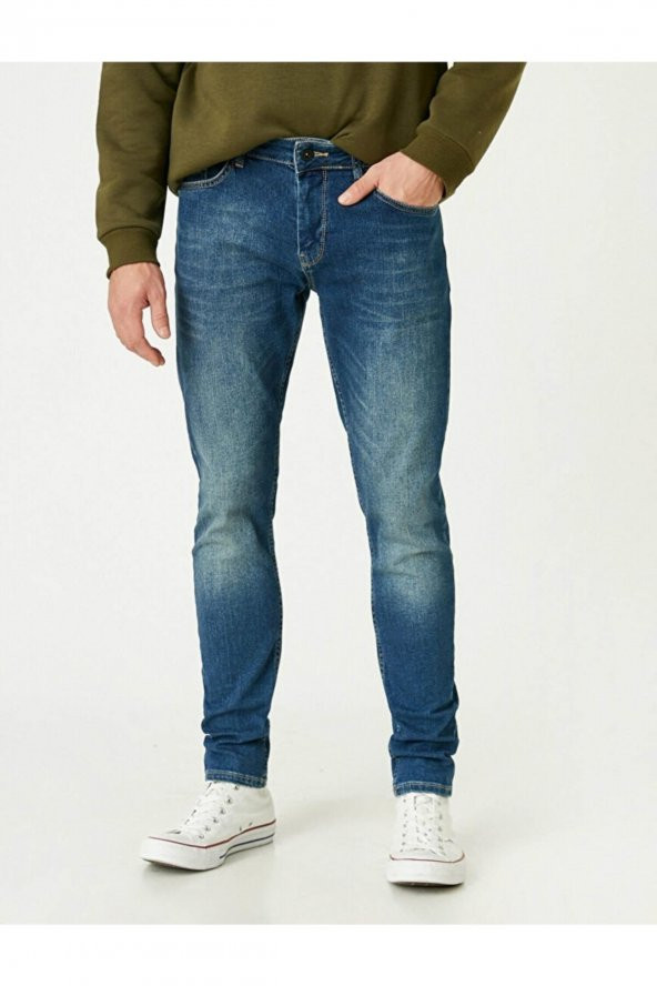 Erkek Jean Pantolon Orta Indigo 2kam43263ld - 7
