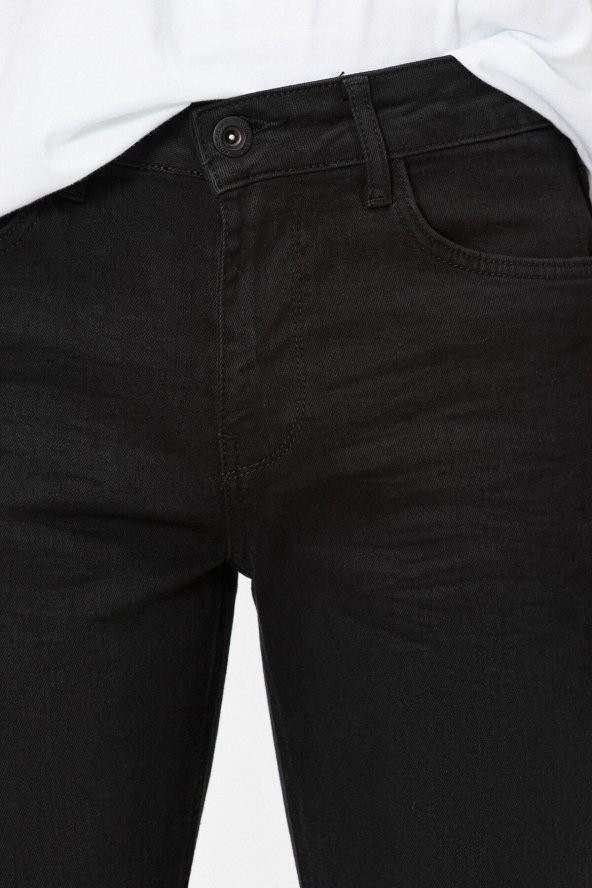 Erkek Jean Pantolon Siyah - 5