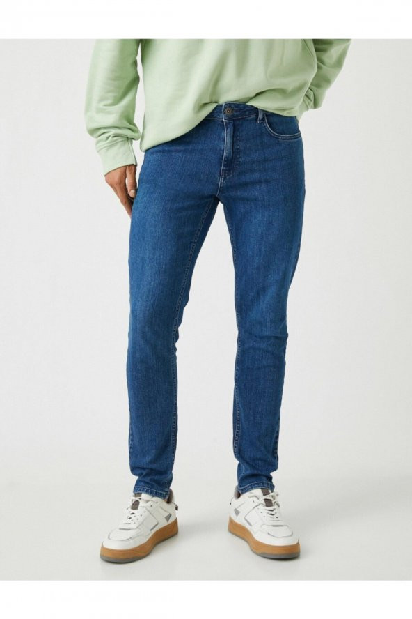 Erkek Jean Pantolon Mavi 2kam43340ld - 8