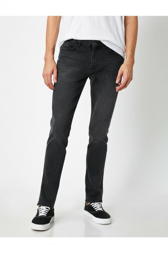 Erkek Gri Jeans 1KAM43749LD - 3