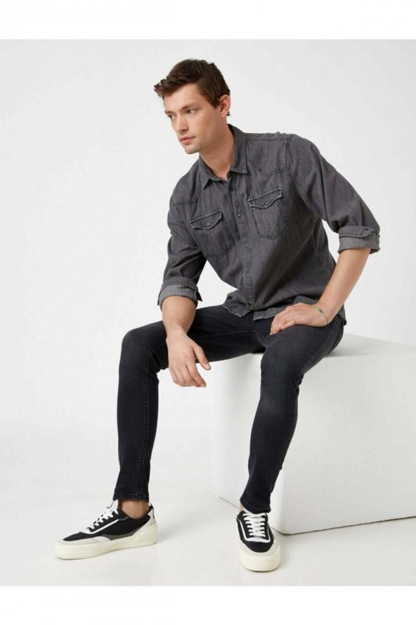 Erkek Jean Pantolon Siyah ürün görseli