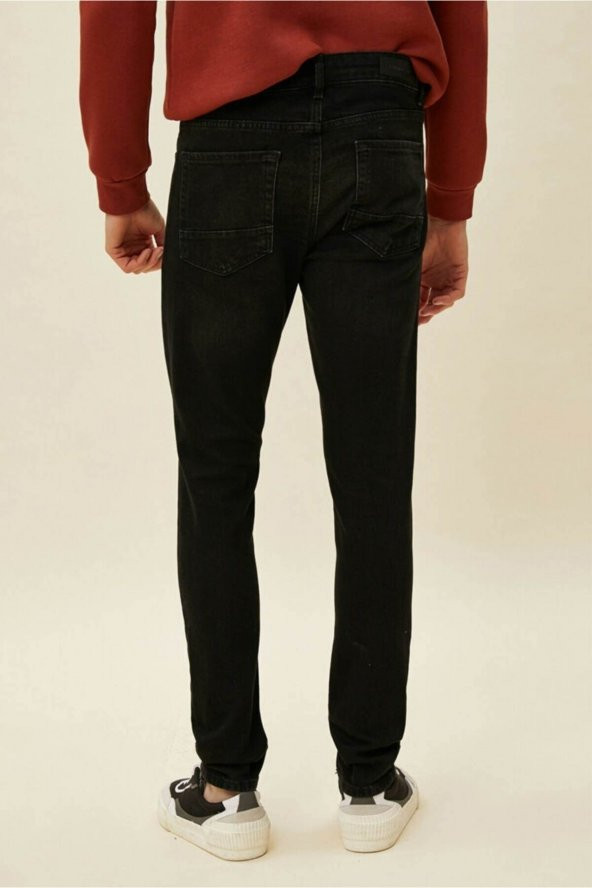 Erkek Jean Pantolon Siyah - 4