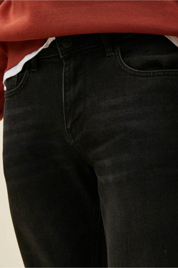 Erkek Jean Pantolon Siyah - 5