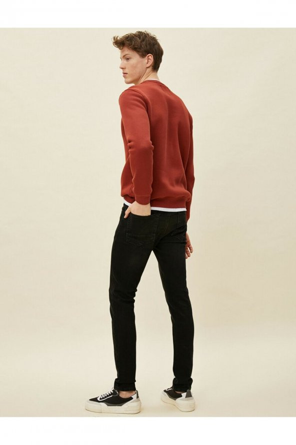 Erkek Jean Pantolon Siyah - 7