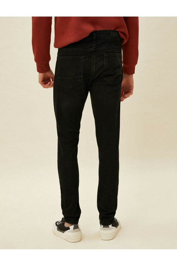 Erkek Jean Pantolon Siyah - 9
