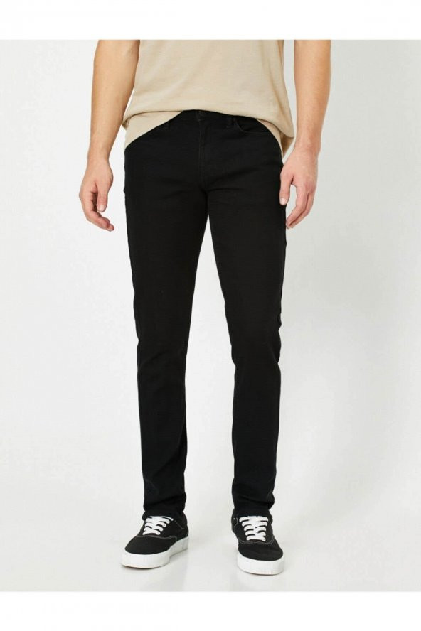 Erkek Jean Pantolon Siyah - Resim 3