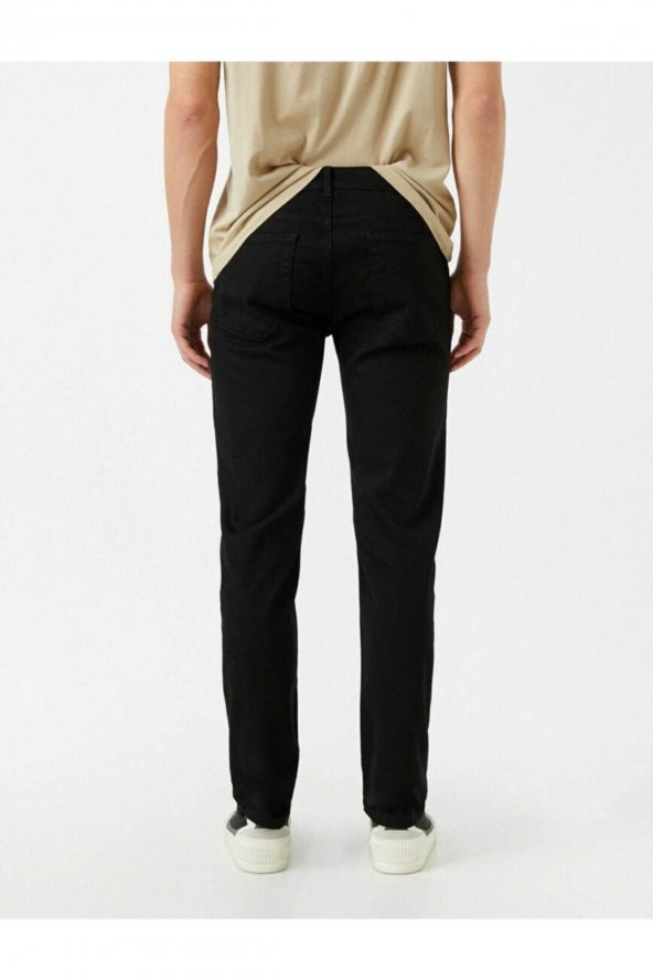 Erkek Jean Pantolon Siyah - 4