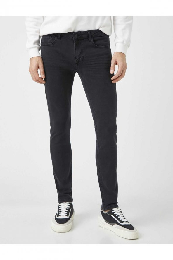 Erkek Jean Pantolon Siyah 1yam43072ld - Resim 7