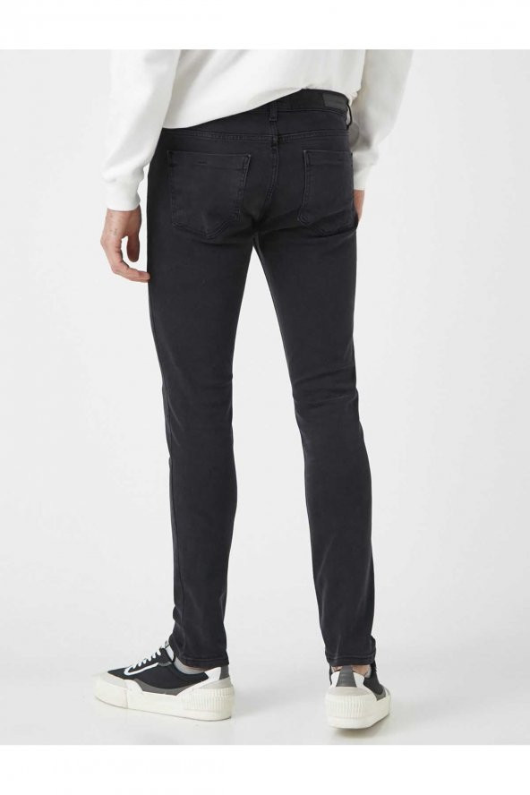 Erkek Jean Pantolon Siyah 1yam43072ld - Resim 8