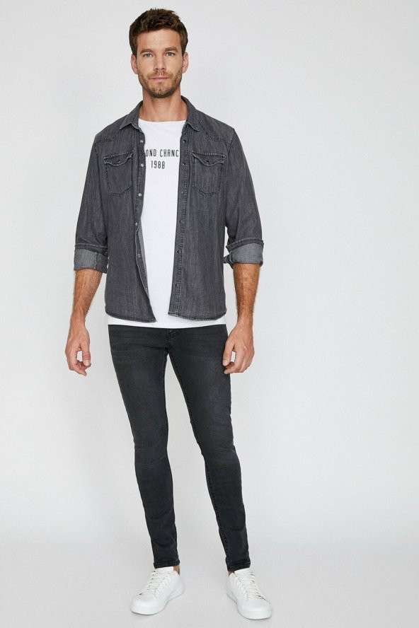 Erkek Justin Super Skinny Jean Pantolon - 2