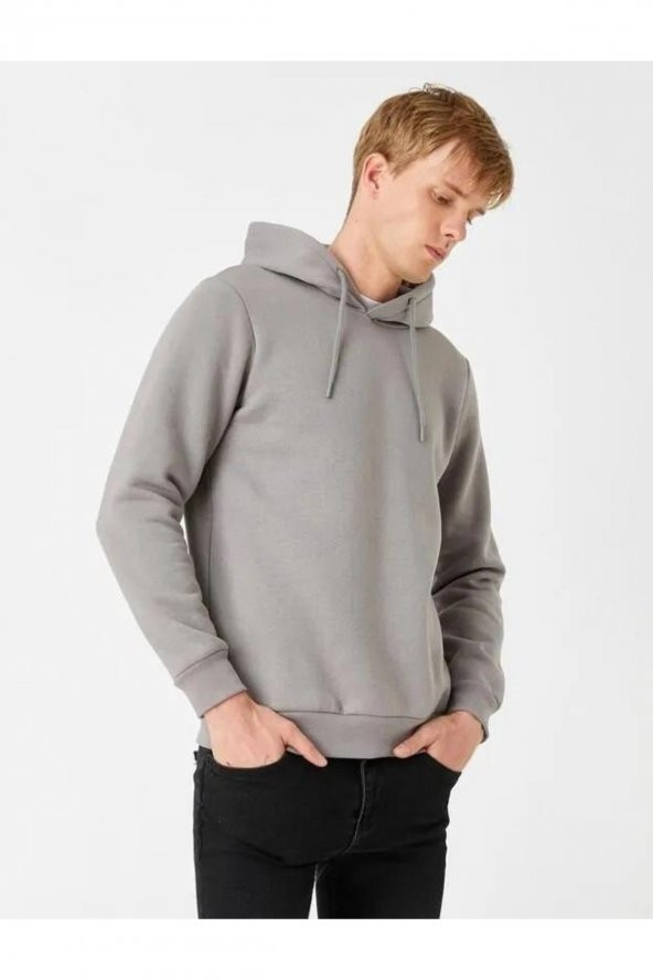 Erkek Kapşonlu Sweatshırt - 2