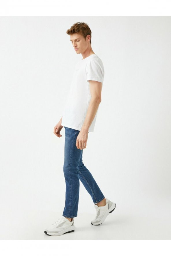 Erkek Mavi Brad Slim Fit Jean Pantolon - 2