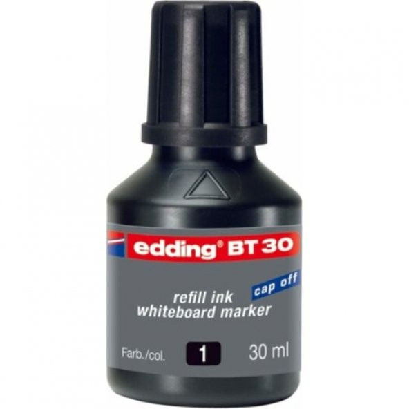 EDDİNG TAHTA KALEM MÜREKKEBİ 30 ML SİYAH 2 Lİ