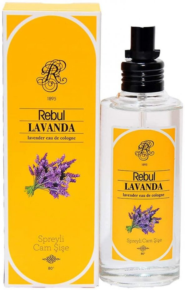 Rebul Lavanda Lavanta Kokulu Sprey Cam Şişe Kolonya 100ML - 2