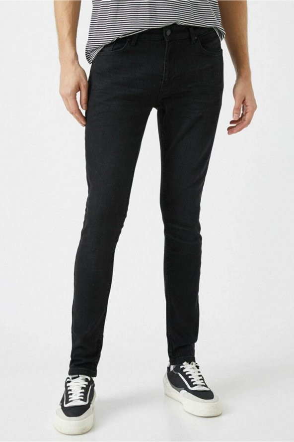 Erkek Jean Pantolon Siyah - 2
