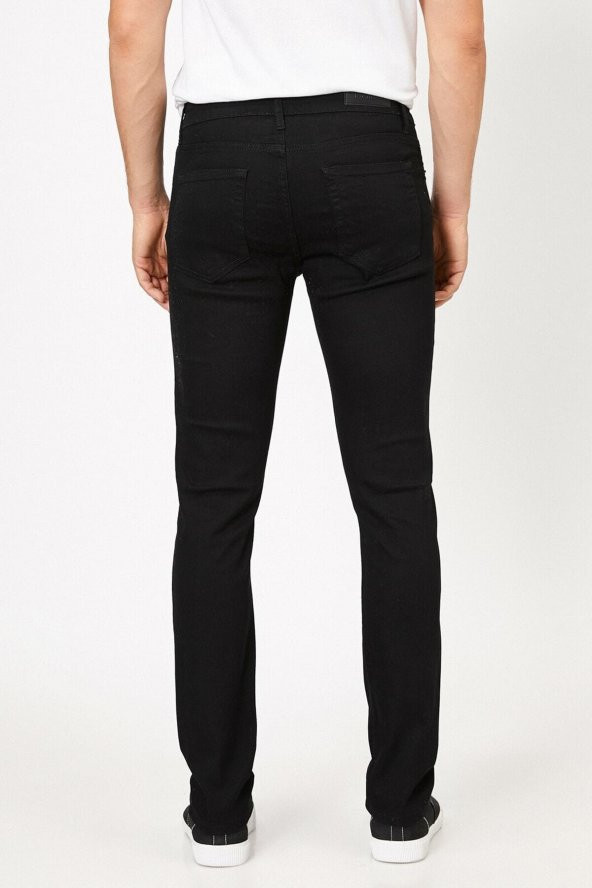 Erkek Siyah Jeans - 4