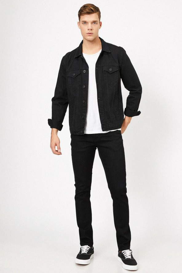 Erkek Siyah Jeans - 7