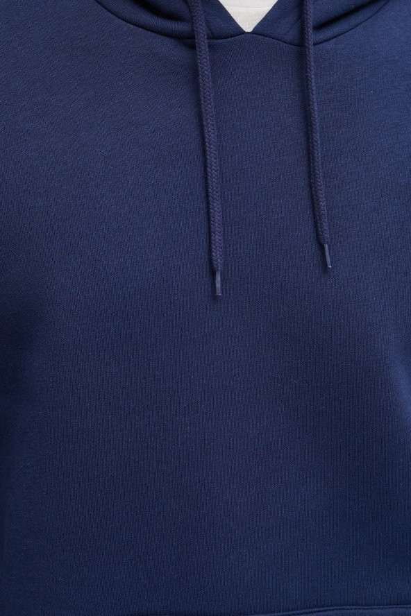 Erkek Siyah Kapüşonlu Sweatshirt 9KAM71593LK - 9