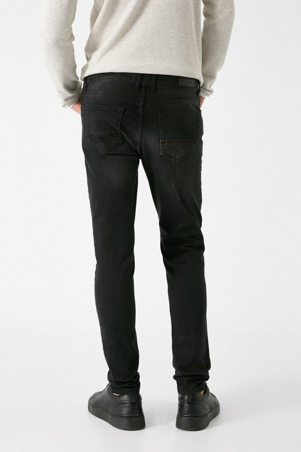 Erkek Siyah Jeans 1KAM43157YD - 4