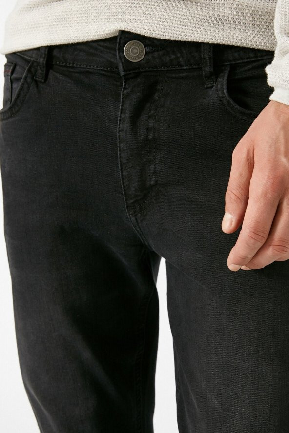 Erkek Siyah Jeans 1KAM43157YD - 5