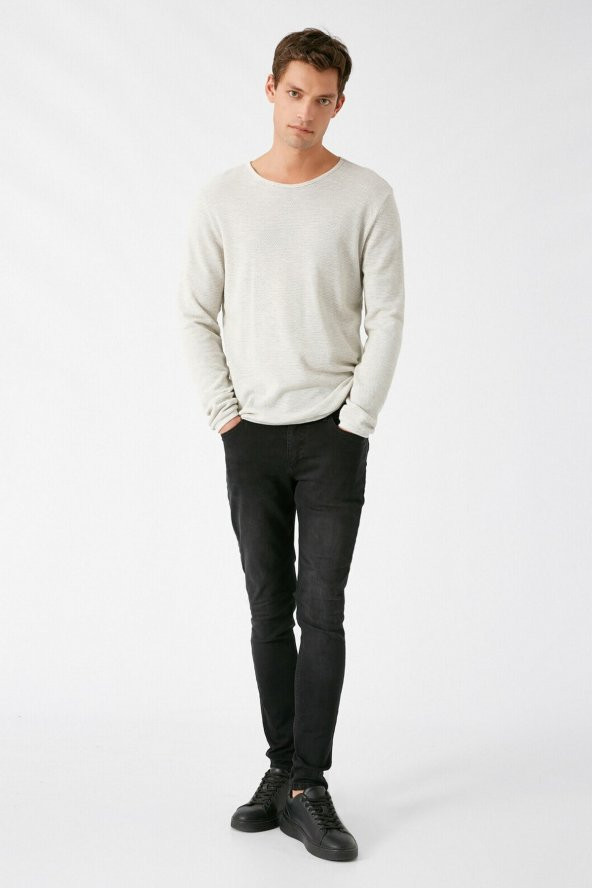 Erkek Siyah Jeans 1KAM43157YD - 2