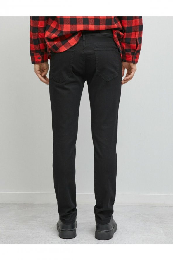 Erkek Siyah Micheal Skinny Fit Jean Pantolon - 4