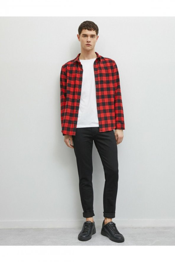 Erkek Siyah Micheal Skinny Fit Jean Pantolon - 2