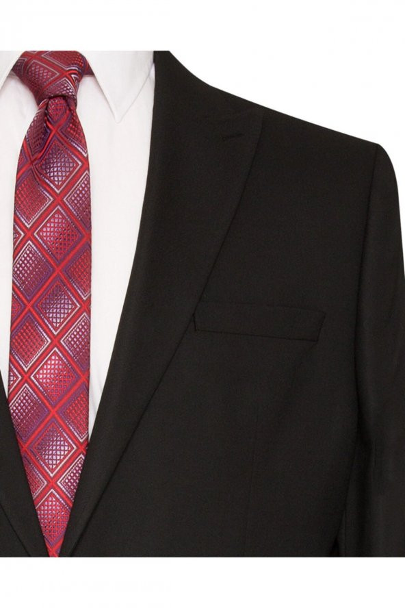 Siyah Slim Fit Takım Elbise - 3
