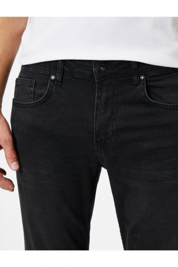 Erkek Siyah Pantolon 0YAM43187LD - 5