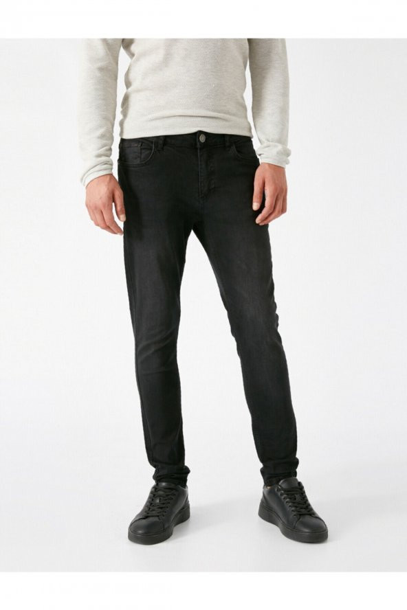 Erkek Siyah Skinny Jean - 3