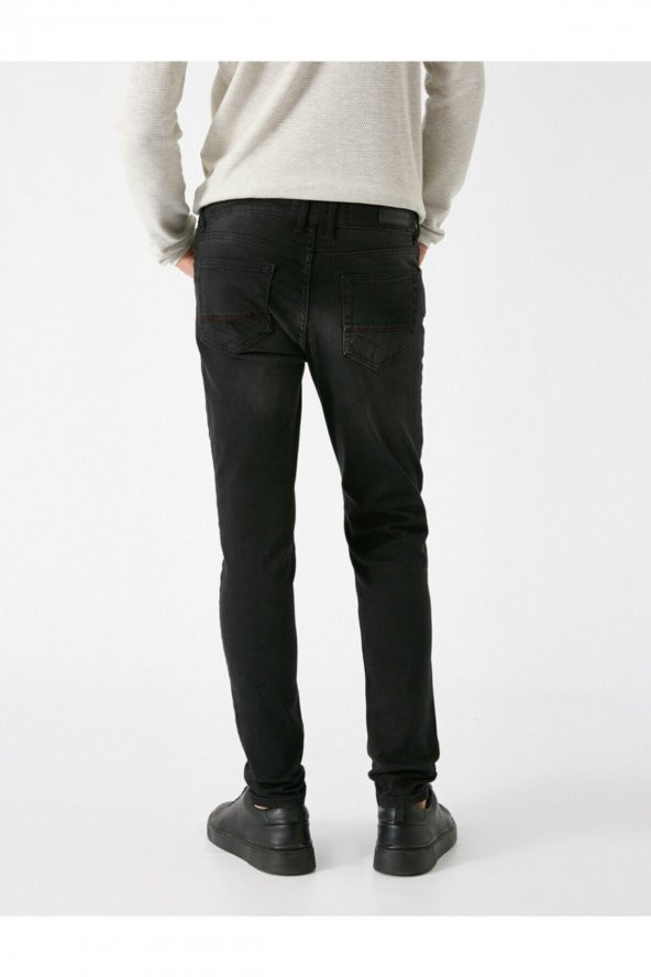 Erkek Siyah Skinny Jean - 4