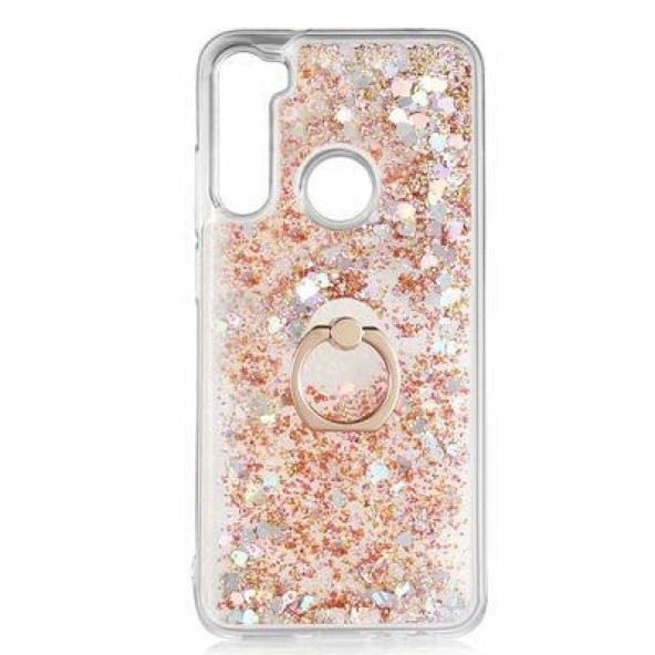 Xiaomi Redmi Note 8 Kılıf Sulu Simli Akışkan Silikon - 4