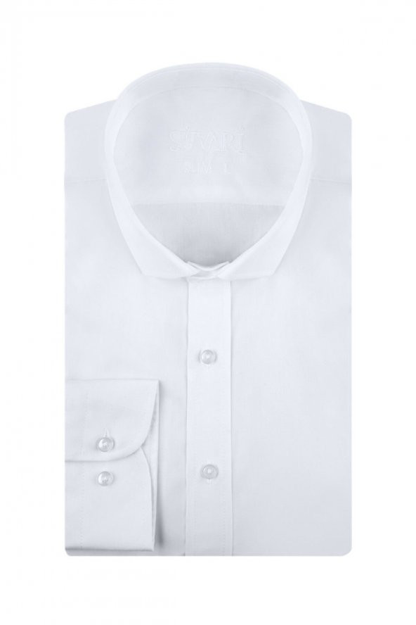 Slim Fit Beyaz Erkek Gömlek