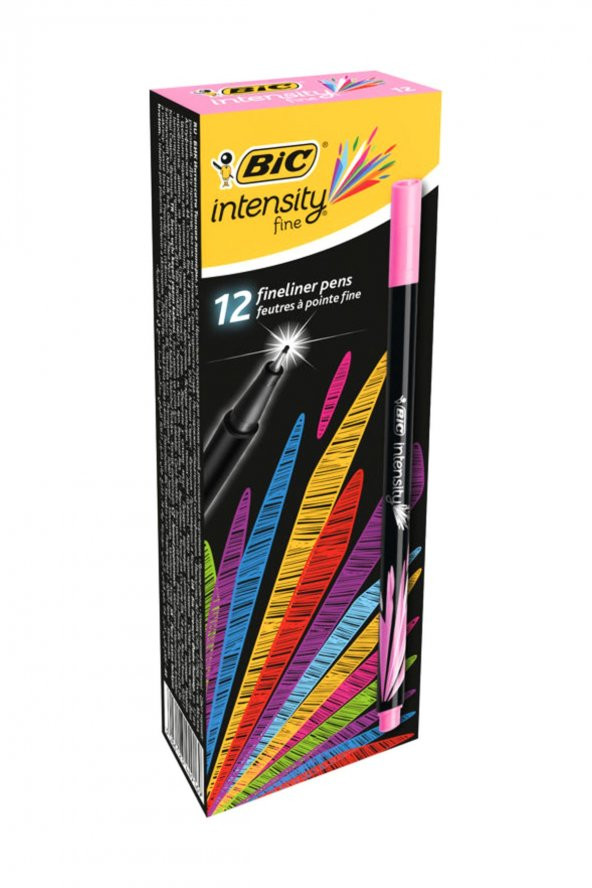 Bic Intensity Fine Liner İnce Uçlu Kalem Pembe 12`li Kutu