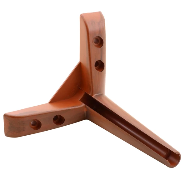 Piko Lüks Mobilya Kanepe Tv Ünitesi Konsol Koltuk Ayağı 17 Cm Ahşap Desenli Kahve Baza Ayakları - 7