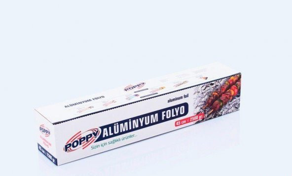 Poppy Alüminyum Folyo 45x2500 Gr 12 Adet